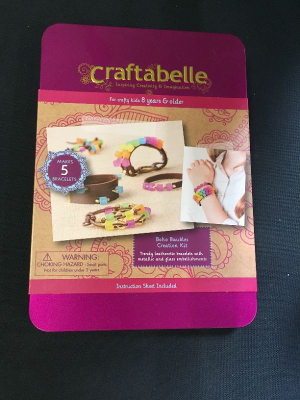 Photo 2 of Craftabelle - Boho Beads Creation Kit - Bracelet Making Kit - 101 Pieces Beaded Jewelry - DIY Jewelry Making Kit for Kids 8+
