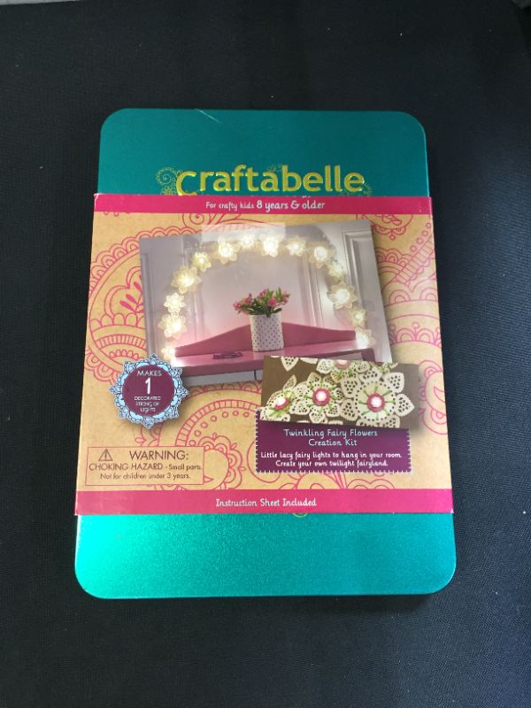 Photo 2 of Craftabelle - Twinkling Fairy Flower Creation Kit - DIY Sparkly Lights for Bedroom - 106 Piece Light Set with Accessories - DIY Arts and Crafts for Kids 8+
