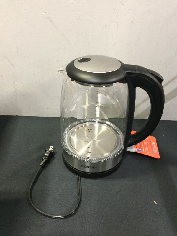 Photo 2 of COSORI - Electric kettle with temperature control, 100% stainless steel filter, with inner and lower lid.
