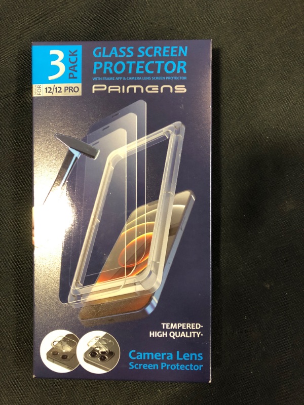 Photo 1 of 3 PK SCREEN PROTECTOR FOR IPHONE 12 AND 12 PRO