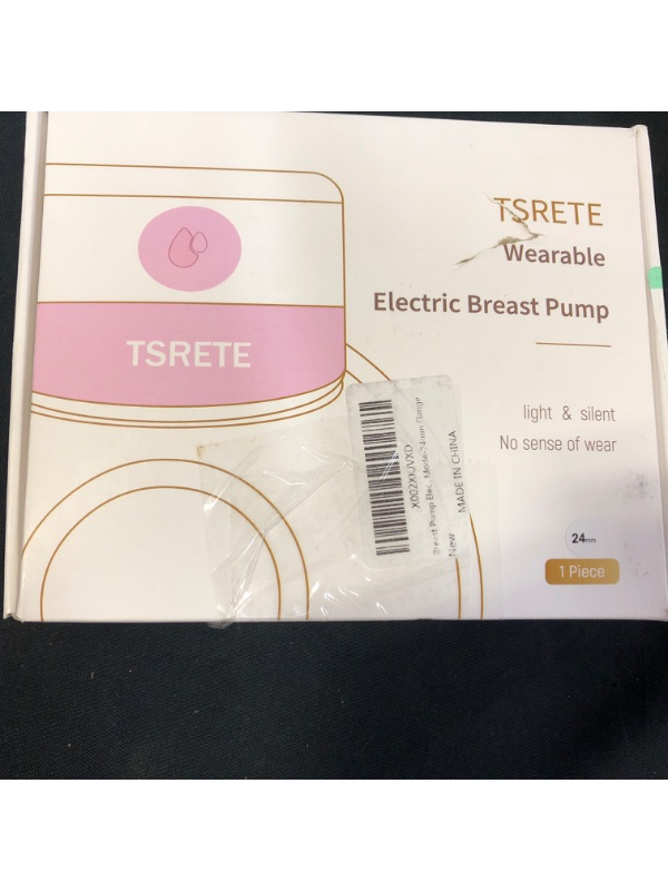 Photo 1 of Breast Pump Electric,TSRETE Wearable Breast Pump,Hands Free Breast Pump,Portable Breast Pump with 2 Modes,9 Levels,LCD Display,Memory Function Rechargeable Single Milk Extractor - 24mm Flange