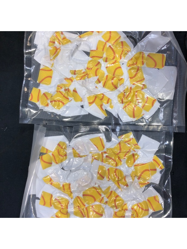 Photo 1 of  2 Chuangdi Chuangdi 6 Pieces Soccer Hair Accessories Soccer Sports Hair Bows Soccer Hair Ties for Girls Women Soccer Football Present Players Coaches Teams Favor Gifts (Rugby Series, Yellow and White)
12 PC