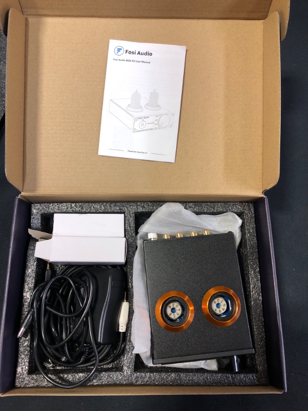 Photo 1 of Fosi Audio Box X2 Phono Preamp for Turntable Preamplifier MM Phonograph Preamplifier with Gain Gear Mini Stereo Audio Hi-Fi Pre-Amplifier for Record Player with DC 12V Power Supply