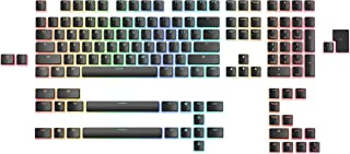 Photo 1 of Glorious Aura V2 (Black) - PBT Pudding Keycaps for Mechanical Keyboards - ANSI (US), ISO Compatible - Supports Full Size, TKL, 75%, 60% Layouts
