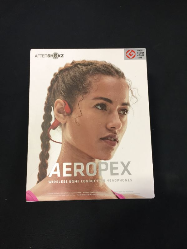 Photo 3 of AfterShokz Aeropex - Open-Ear Bluetooth Bone Conduction Sport Headphones - Sweat Resistant Wireless Earphones for Workouts and Running - Up to 8 Hours of Music and Calls - Built-in Mic