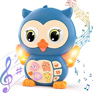 Photo 1 of Baby Musical Toys with Music LED Lights Electronic Toys Animal Sounds Toddlers Interactive Learning Early Educational Development Infant Crawling Toys for 6 to 18 Months Boys Girls Birthday Gifts
