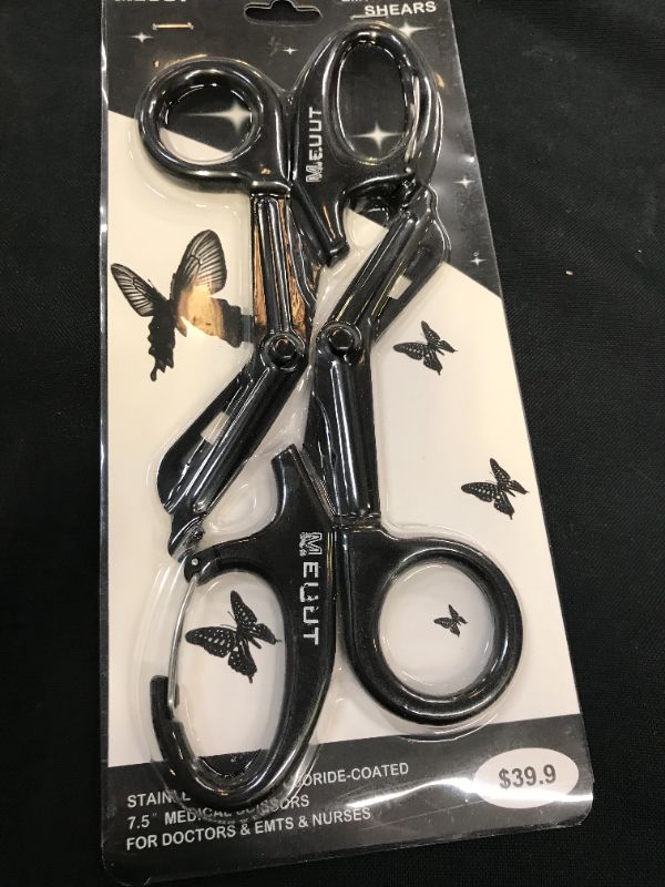 Photo 2 of 2 Pack Medical Scissors with Carabiner-7.5" Bandage Shears