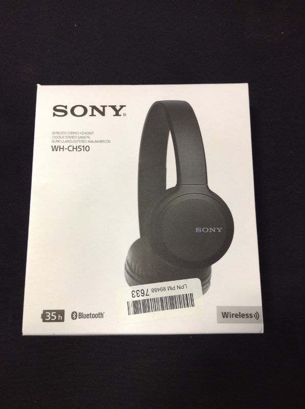 Photo 3 of Sony - Wh-Ch510 Wireless On-Ear Headphones - Black (NO CHARGER)