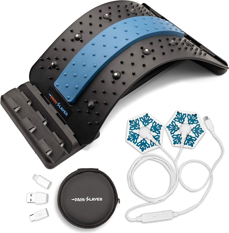 Photo 1 of Back Stretcher for Lower Back Pain Relief and Mobile Phone Massager, Two Devices in One Pack
