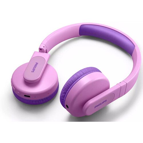 Photo 1 of Philips 4000 Series Pink on-Ear Wireless Kids Headphones
