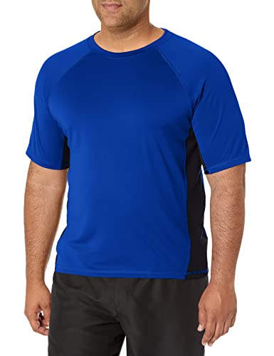 Photo 1 of Kanu Surf Men's CB Rashguard UPF 50+ Swim Shirts (Regular & Extended Sizes), Royal, 
SIZE 4X
