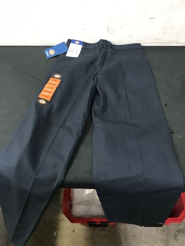 Photo 2 of Boys 4-20 Dickies Classic Fit Straight Leg Flat Front Pants in Regular & Husky, Boy's, Size: 8 HUSKY, Blue
