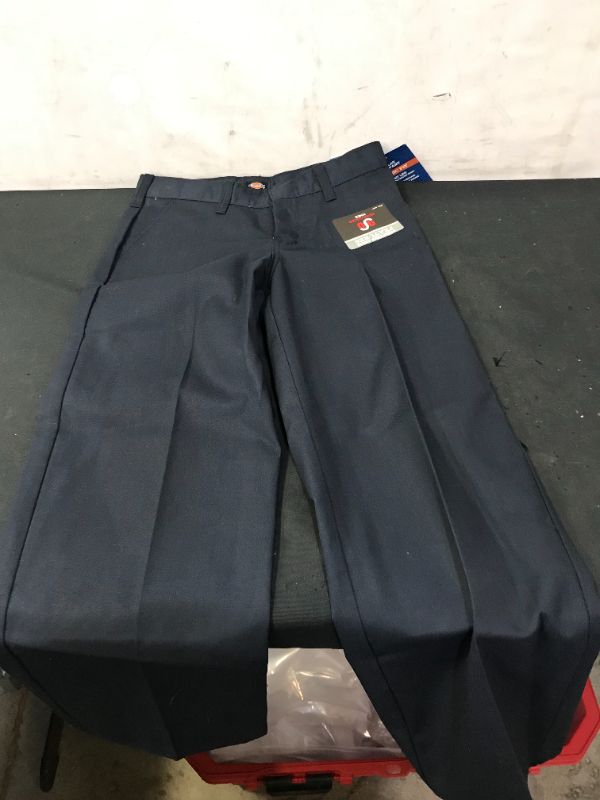 Photo 3 of Boys 4-20 Dickies Classic Fit Straight Leg Flat Front Pants in Regular & Husky, Boy's, Size: 8 HUSKY, Blue
