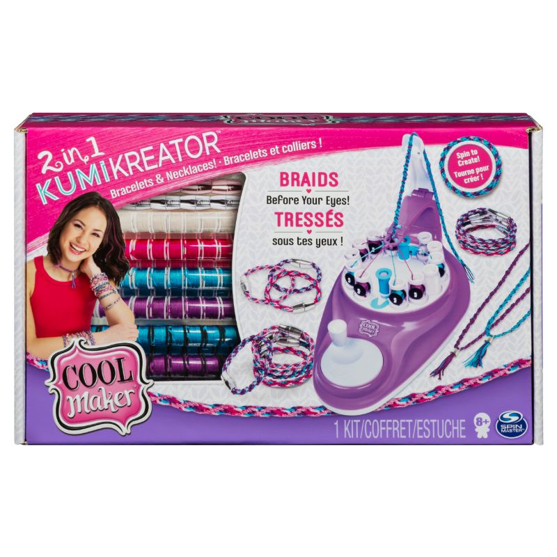 Photo 1 of Cool Maker 2-in-1 KumiKreator Necklace and Friendship Bracelet Maker Activity Kit for Ages 8 and up
