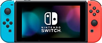 Photo 1 of Nintendo Switch with Neon Blue and Neon Red Joy Con --- RENEWED 
