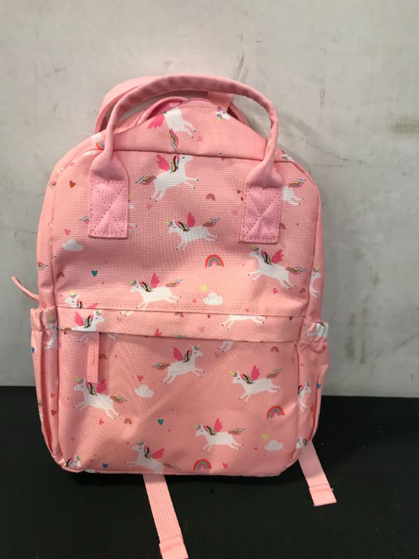 Photo 1 of Cute Toddler Preschool Backpack Dinosaur Unicorn School Book Bag for Girls, Boys, Kids, Kindergarten Nursery Travel Bag with Chest Strap(Pink Unicorn)
