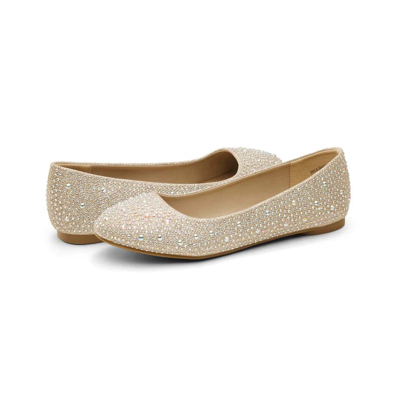 Photo 1 of Dream Pairs Rhinestone Ballet Flats Shoes
