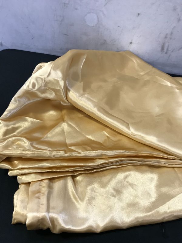 Photo 2 of AiMay 3 Piece Duvet Cover Set Super Soft Satin Silk Honeymoon Sexy Luxury 100% Microfiber Thin Light Weight Bedding Collection (King, Gold) --- MISSING BOTH PILLOW CASES
