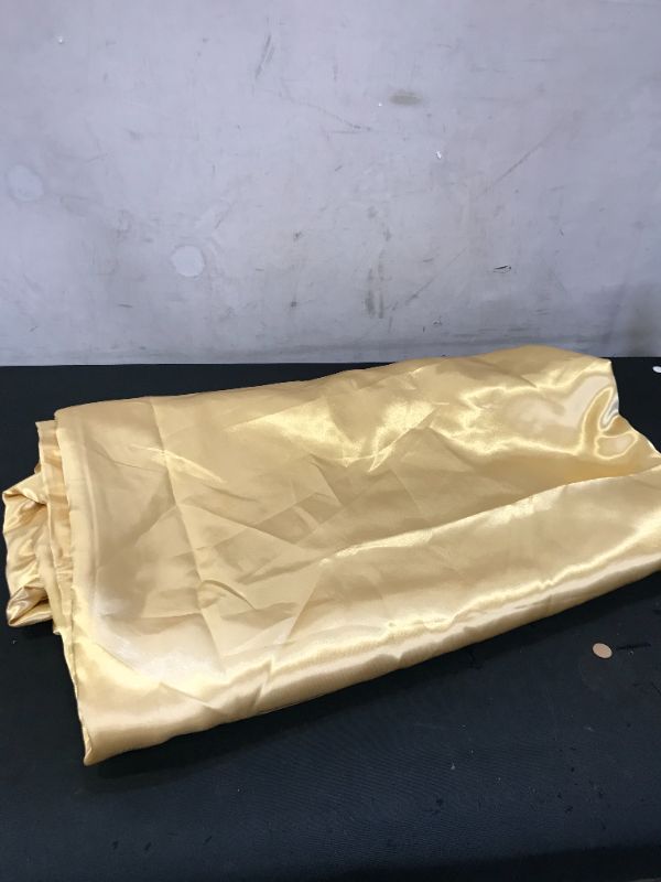 Photo 1 of AiMay 3 Piece Duvet Cover Set Super Soft Satin Silk Honeymoon Sexy Luxury 100% Microfiber Thin Light Weight Bedding Collection (King, Gold) --- MISSING BOTH PILLOW CASES
