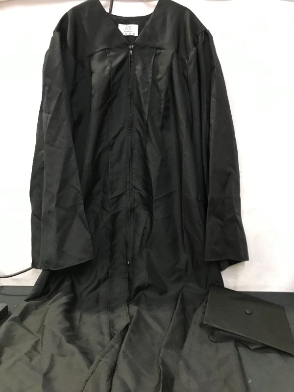 Photo 3 of Graduation Cap and Gown Set Matte Black --- 57" PLUS 