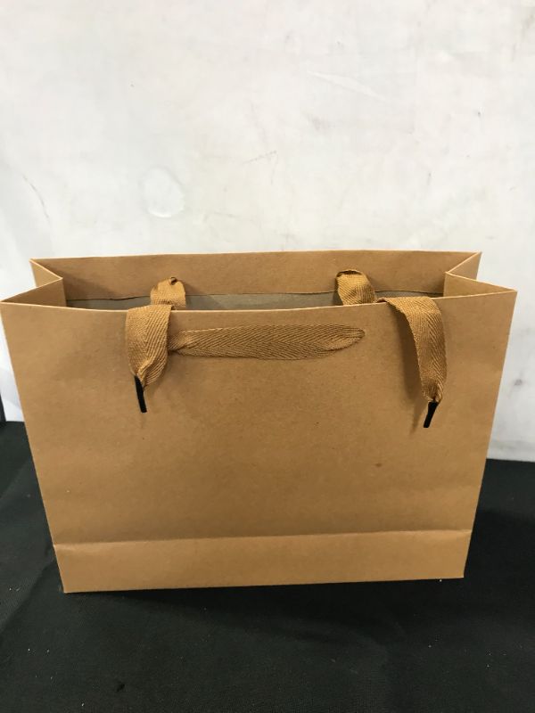 Photo 1 of 10.5x8.5x3 inches brown paper gift bag -- 18 pack 