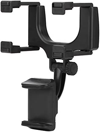 Photo 1 of 360° Rearview Mirror Mount Grip Clip, Car Rear View Mirror Mount Phone Holder Stand Mount for Cell Phone GPS
