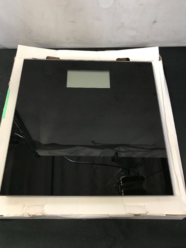 Photo 3 of 500lb Extra Wide, Glass Digital Scale, Talking Bathroom Scale Visual & Voice Display Scale - 500 Pounds Max Weight - Wide Width Tamper Glass-Large LCD Display-Tap Auto On & Off Modern
