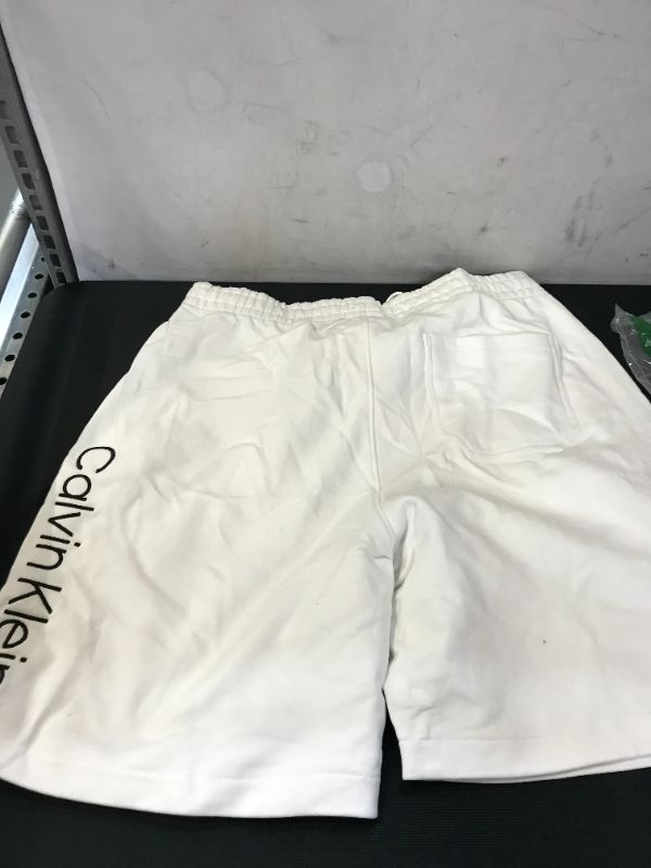 Photo 2 of MENS SIZE LARGE WHITE CALVIN KLEIN SHORTS 