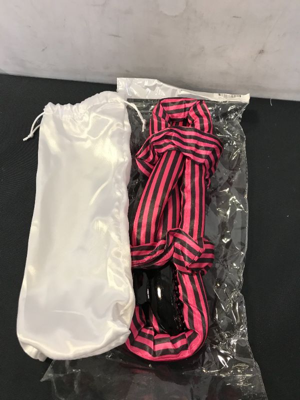 Photo 1 of Heatless Hair Curler Rod Headband - Upgraded 2022 Hair Curlers you can Sleep in Comfortably - Get your Gorgeous Curls Overnight - No Heat Curling with Bonus Hair Clip , Silk Scrunchies & Premium Travel Pouch - Gift for her on Valentines Day
