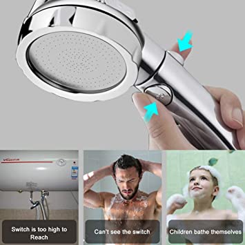 Photo 1 of Chrome Shower Head, High Pressure Showerheads with Handheld Spray Combo ------ not in original packaging 