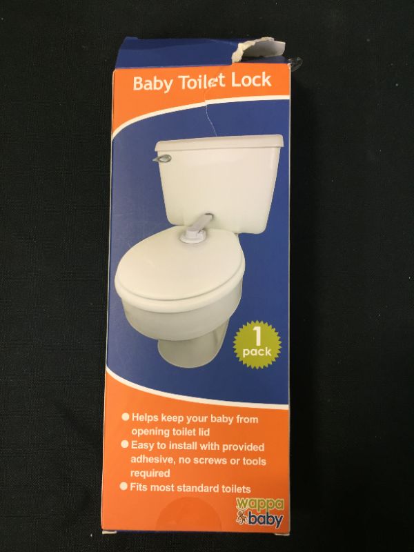 Photo 3 of Baby Toilet Locks, Amatted Upgraded Baby Proof Toilet Lid Locks with Arm - Top Safety Toilet Seat Locks, No Tools Needed & Easy Installation with 3M Adhesive - Fits Most Toilets
