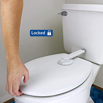 Photo 1 of Baby Toilet Locks, Amatted Upgraded Baby Proof Toilet Lid Locks with Arm - Top Safety Toilet Seat Locks, No Tools Needed & Easy Installation with 3M Adhesive - Fits Most Toilets
