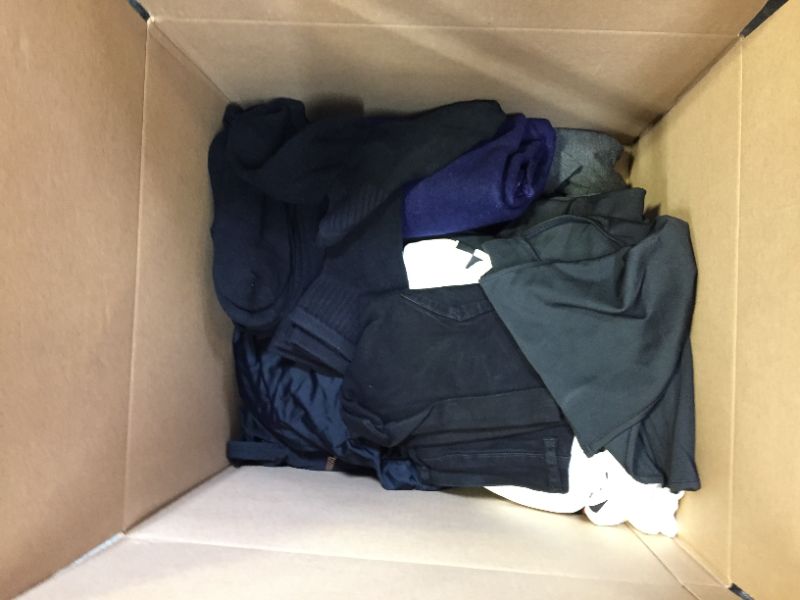 Photo 1 of FINAL SALE!!! - BOX LOT (CLOTHING) SOLD AS IS! 
VARIOUS SIZES AND STYLES