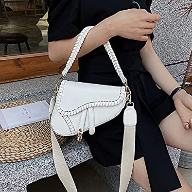 Photo 1 of Bags women's shoulder messenger bag woven armpit bag logo semicircle saddle bag
