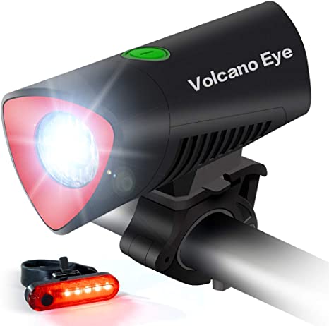 Photo 1 of 
Volcano Eye Premium Bike Light Set, USB Rechargeable Headlight and Taillight with Multiple Modes
