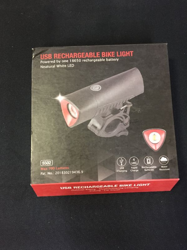 Photo 5 of 
Volcano Eye Premium Bike Light Set, USB Rechargeable Headlight and Taillight with Multiple Modes
