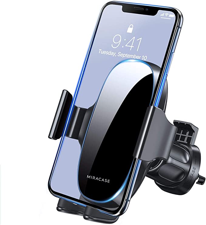 Photo 1 of [Upgraded-2nd Generation] Miracase Universal Phone Holder for Car, Air Vent Car Phone Holder Mount Compatible with iPhone 13 Series/iPhone 12 Series/11 Pro Max/SE/XR and All Phones,Black
