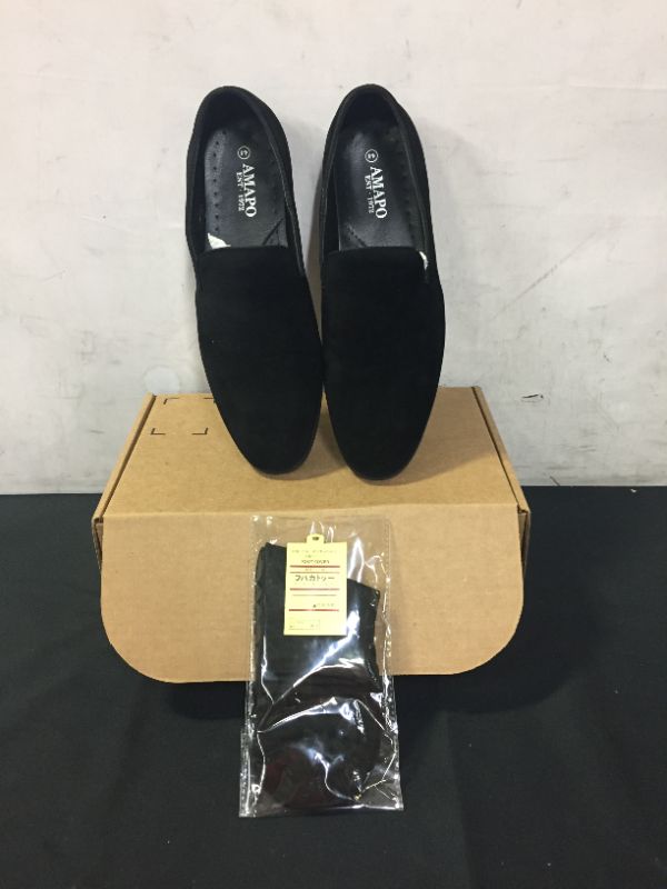 Photo 2 of AMAPO Men's Velvet Loafer Shoes,Casual Penny Loafers for Men,Slip-on Dress Men Shoes Black
SIZE 44