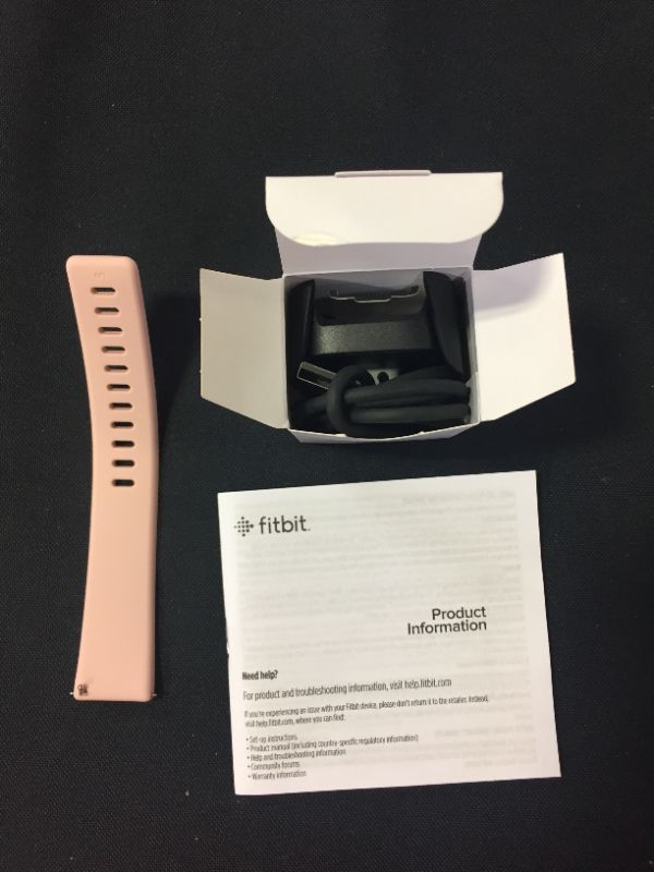 Photo 2 of Fitbit Versa 2 Health and Fitness Smartwatch with Heart Rate, Music, Alexa Built-In, Sleep and Swim Tracking, Petal/Copper Rose, One Size (S and L Bands Included)
