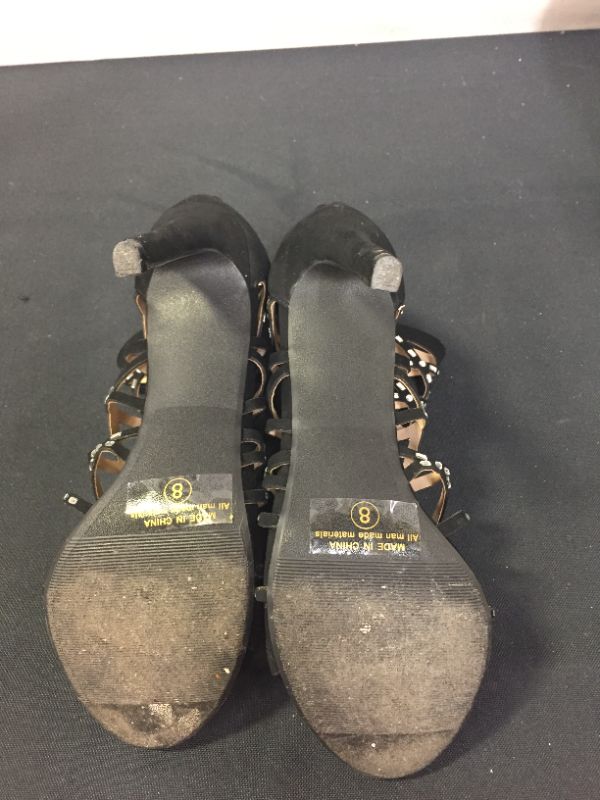 Photo 1 of DREAM PAIRS Women's Rhinestone Ankle Strap Open Toe Stiletto Heel Sandals Cutout Dress Pump Shoes
