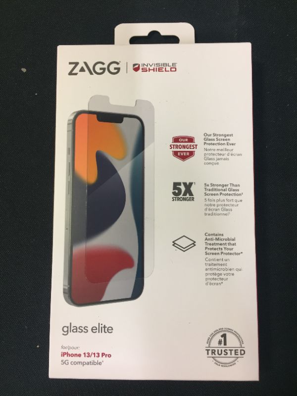 Photo 2 of ZAGG InvisibleShield Glass Elite Plus Screen Protector, clear & InvisibleShield Glass Elite Plus Screen Protector - Made for iPhone 6.8 - Case Friendly Screen - Impact & Scratch Protection - clear 2 PCS
