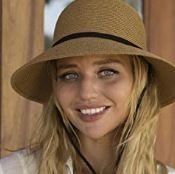 Photo 1 of FURTALK Womens Wide Brim Sun Hat with Wind Lanyard UPF Summer Straw Sun Hats for Women
