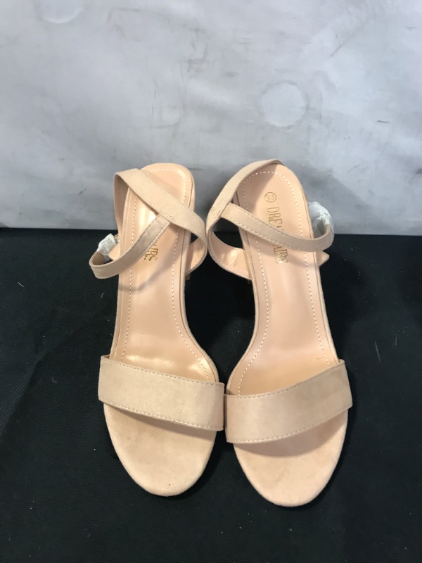 Photo 2 of DREAM PAIRS Women's Open Toe Ankle Strap High Chunky Heel Sandals
SIZE 9.5