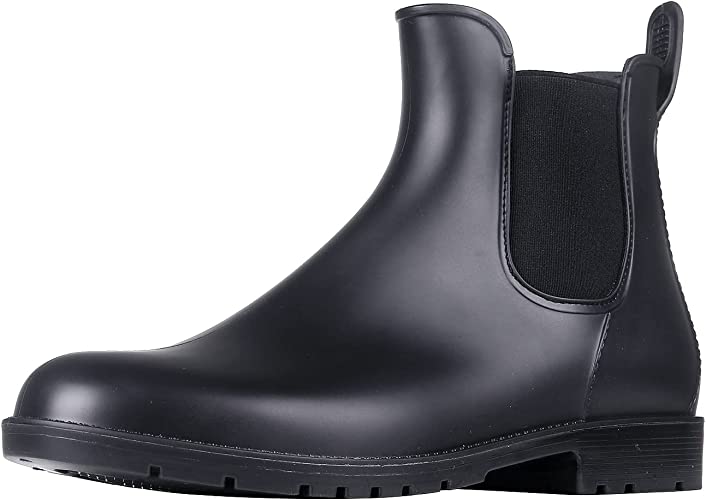 Photo 1 of Asgard Women's Ankle Rain Boots Waterproof Chelsea Boots SIZE 6 