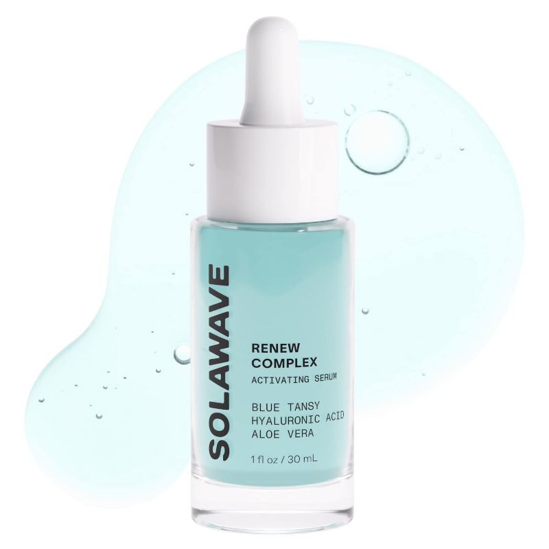 Photo 1 of ***BOX DAMAGED***SolaWave Renew Complex Serum for Face and Neck | Boost the Effects of SolaWave Facial Wand | Red Light Therapy for Face and Microcurrent Facial Device for Anti-Aging and Skin Tightening | Pack of 1   EXP 7/2023
