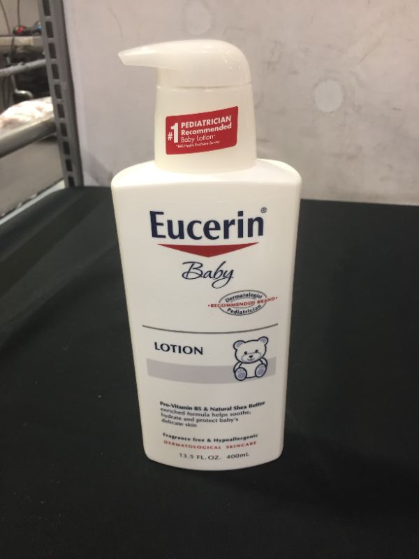 Photo 2 of Eucerin Baby Body Lotion, Fragrance Free Baby Lotion, 13.5 Fl Oz Pump Bottle
