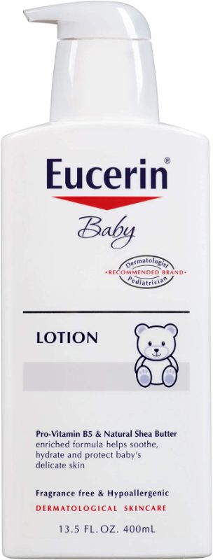 Photo 1 of Eucerin Baby Body Lotion, Fragrance Free Baby Lotion, 13.5 Fl Oz Pump Bottle
