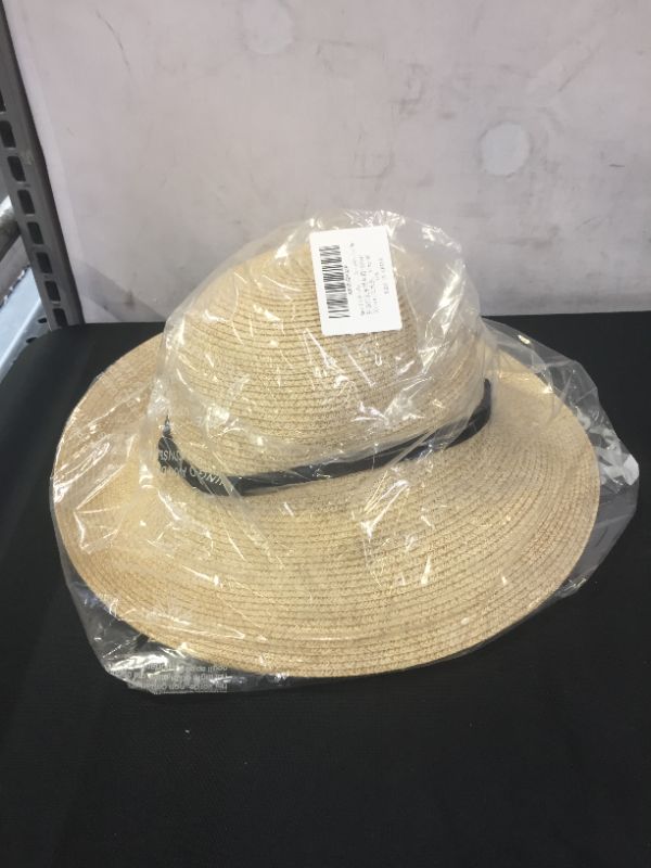 Photo 2 of FURTALK Womens Wide Brim Sun Hat with Wind Lanyard UPF Summer Straw Sun Hats for Women, Ab-mixed Beige