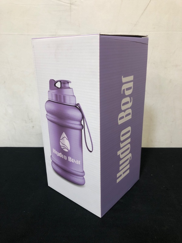 Photo 2 of 64oz Half Gallon Hydro Bear Water Bottle Half Gallon BPA Free Plastic Motivational Water Bottle with Straw for Gym Fitness and Outdoor Sports
