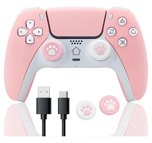 Photo 1 of BRHE PS4 Controller Wireless Dualshocked 4 Game Controller Compatible with Playstation 4/Pro/Slim/PC Replacement Remote Gamepad Gaming Accessories Joystick Touch Pad Built-in Speaker with Type-C Cable
